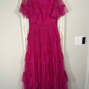Ivy City Co Fuchsia Whimsical Maxi Dress